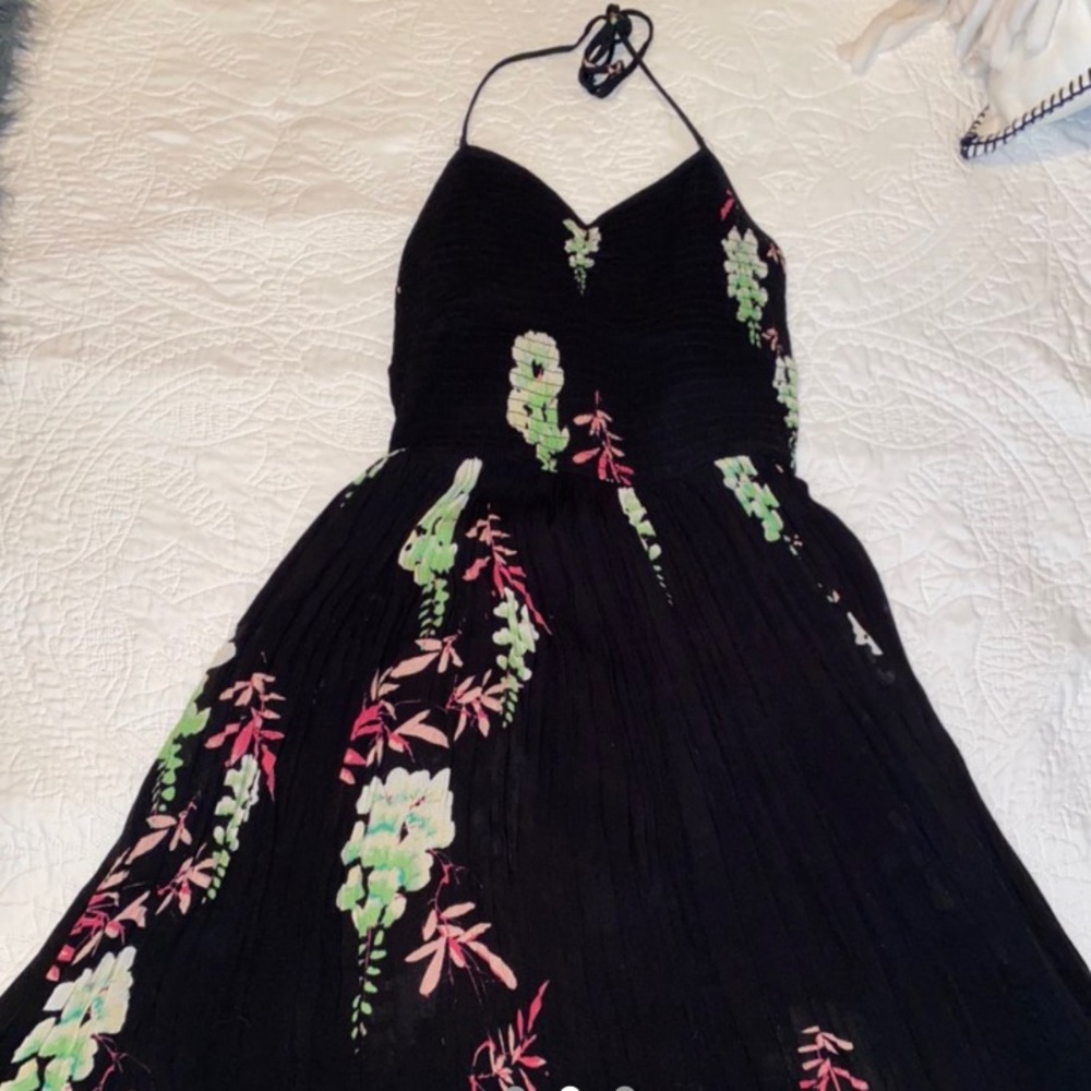 Black Floral Free People Dress